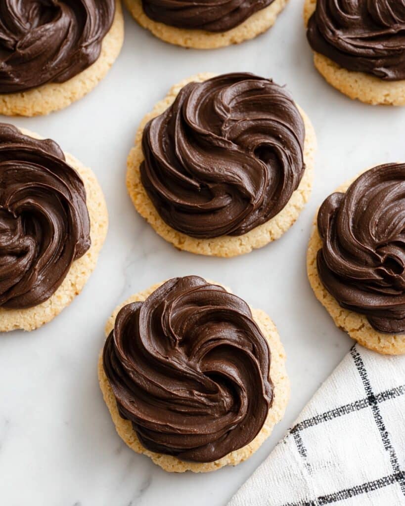 Peanut Butter Bar Cookies with Fudge Frosting Recipe