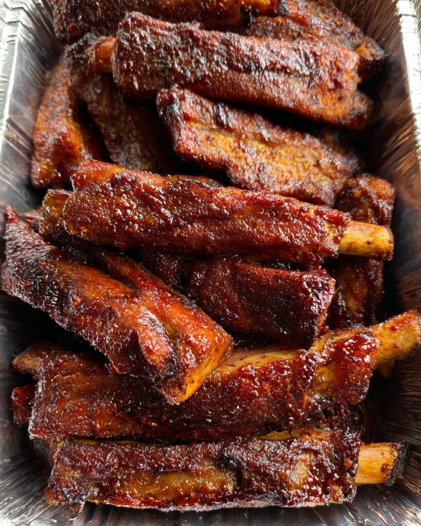 Cherry Cola Smoked Party Ribs Recipe