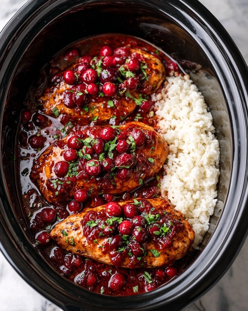 Slow Cooker Amish Cranberry Chicken Recipe