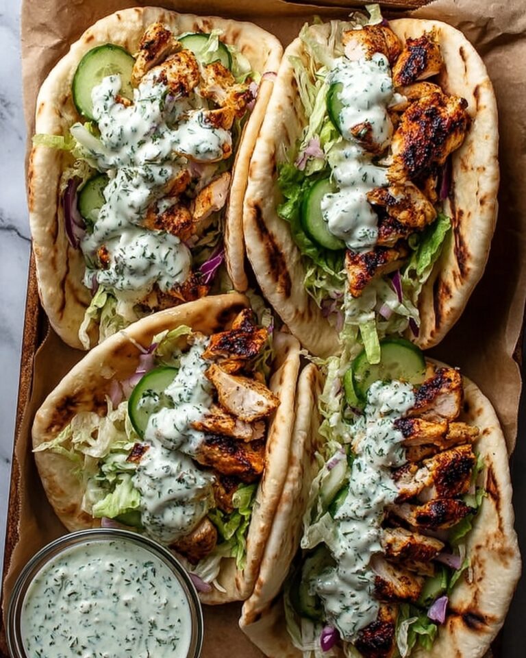 Sheet Pan Chicken Pitas with Herby Ranch Recipe