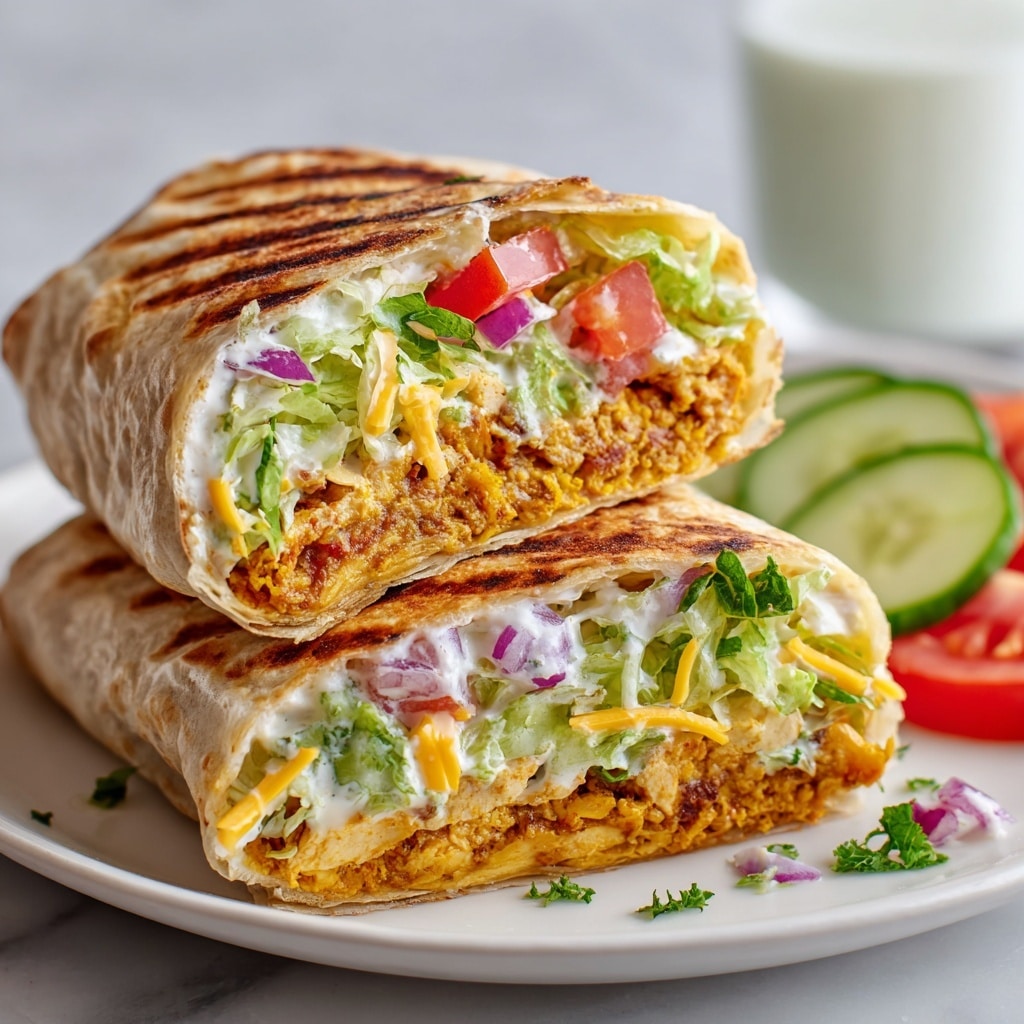 15-Minute Buffalo Chickpea Wraps Recipe