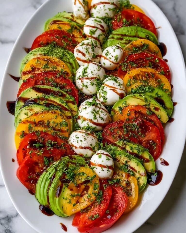 Cheesy Avocado Caprese Platter Recipe