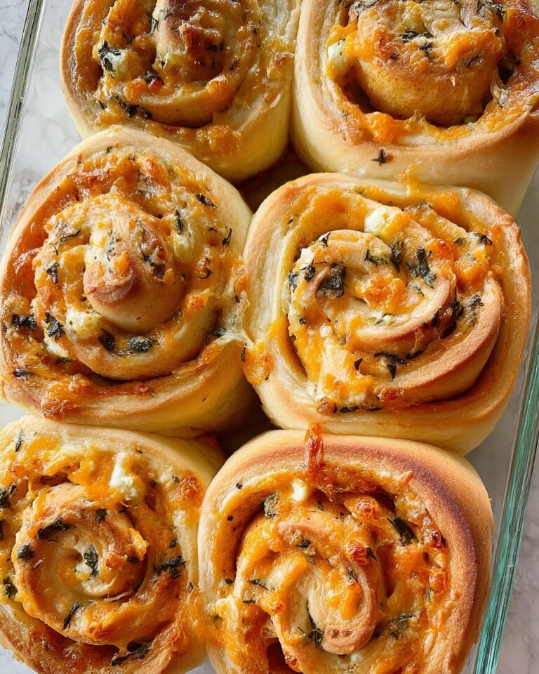 Cheesy Herb and Butter Sourdough Rolls Recipe