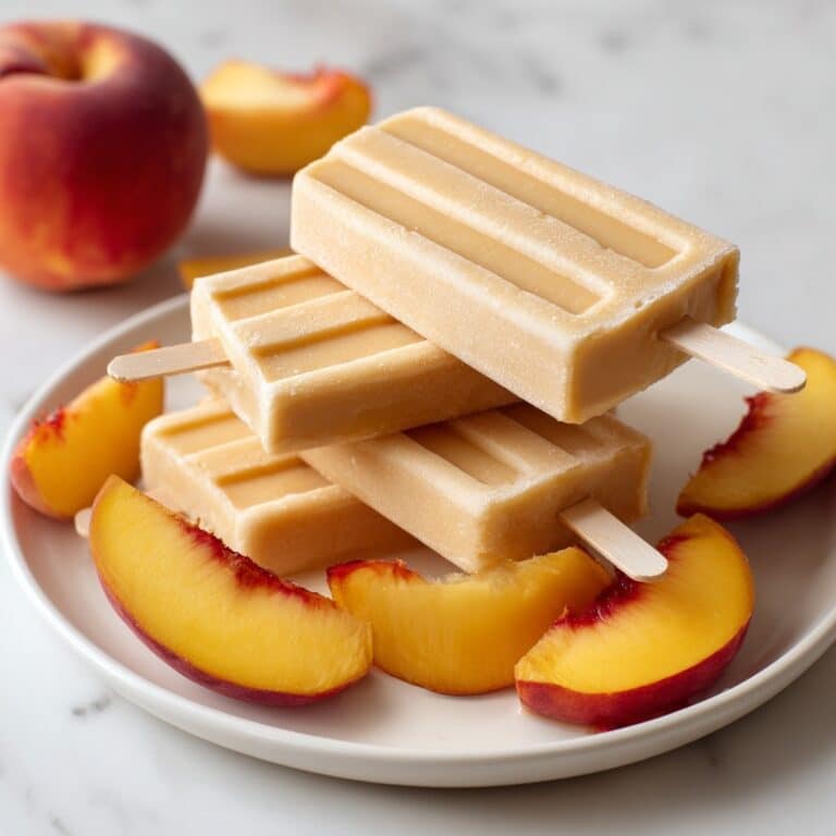 Easy Peach FroYo Pops Recipe