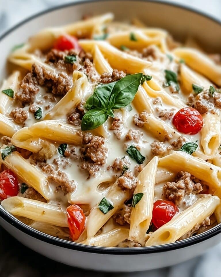 Creamy Rotel Pasta with Ground Beef Recipe