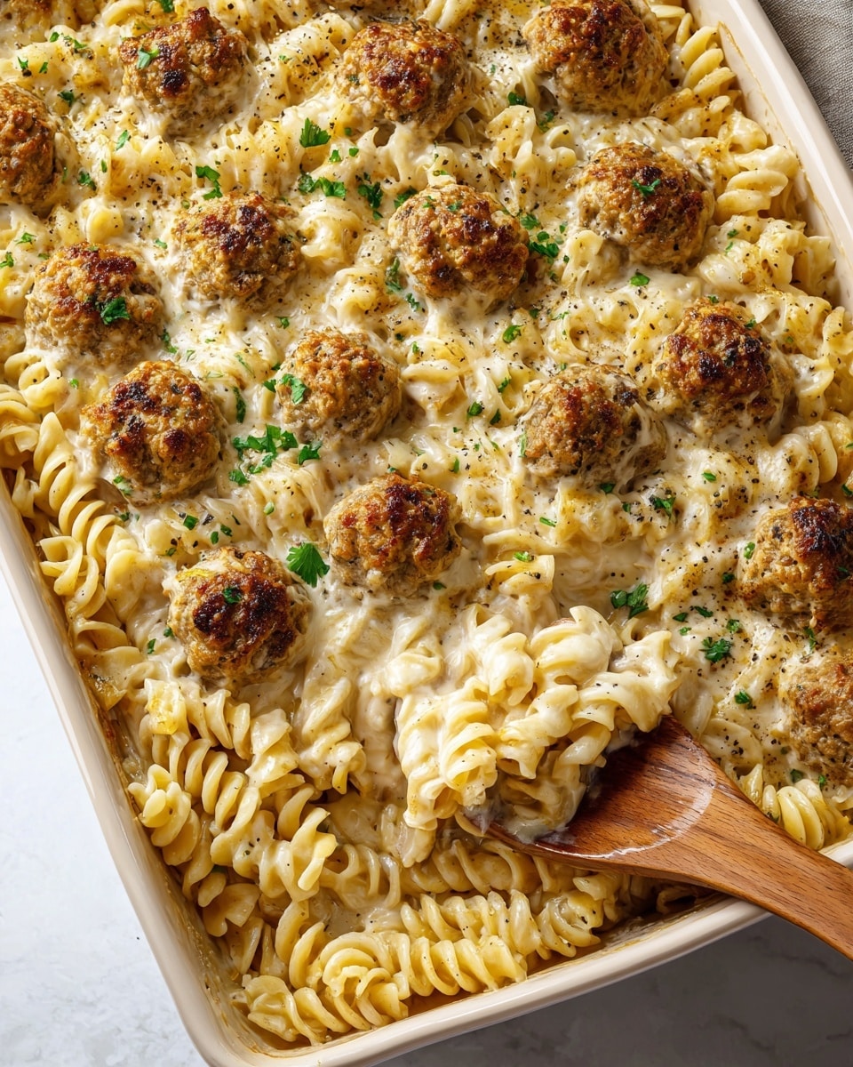 Easy Creamy Swedish Meatball Casserole (One-Pan Wonder) Recipe