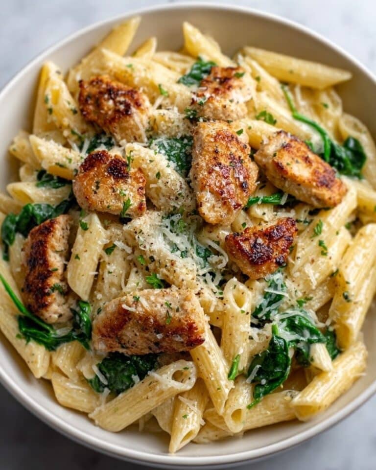 Healthy Garlic Parmesan Chicken Pasta Recipe