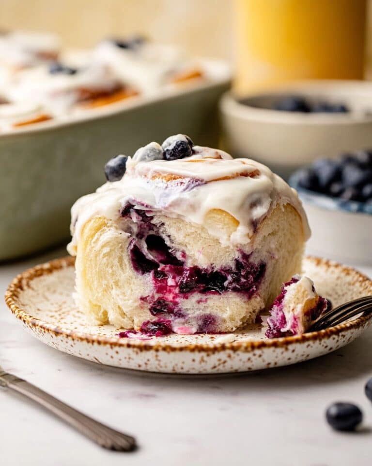 Lemon Blueberry Sweet Rolls with Lemon Cream Cheese Frosting Recipe