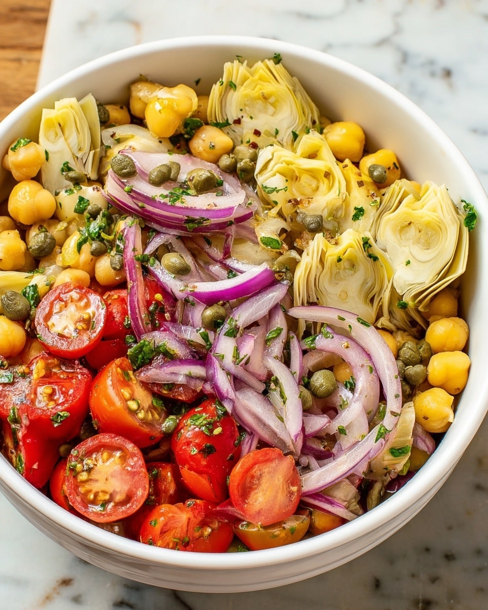 Tuscan Artichoke Tomato Salad Recipe