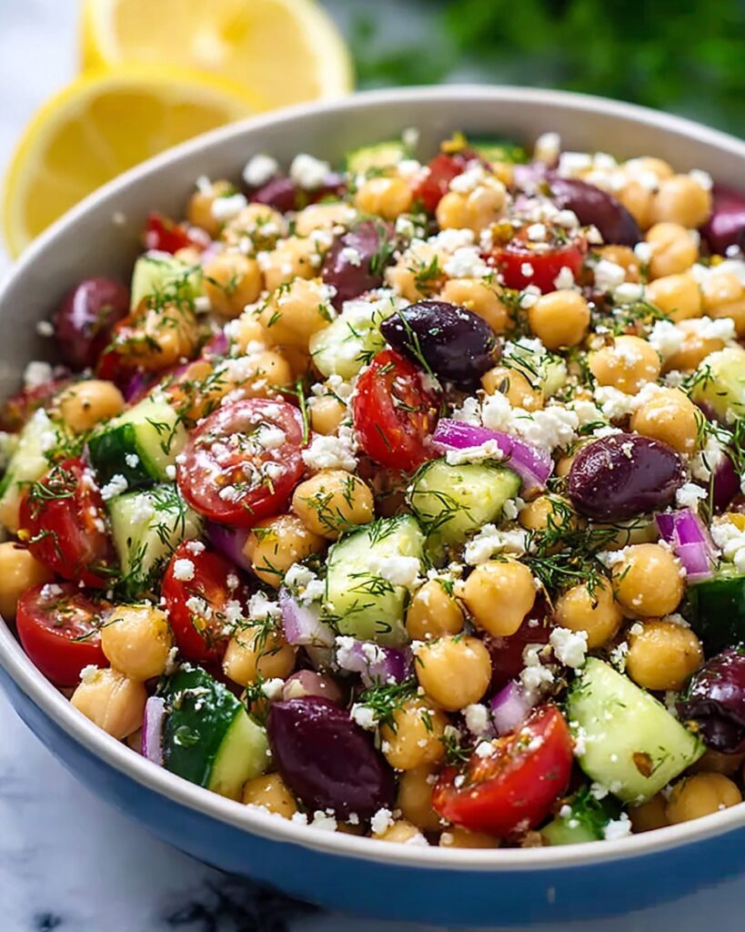 Classic Mediterranean Chickpea Salad Recipe