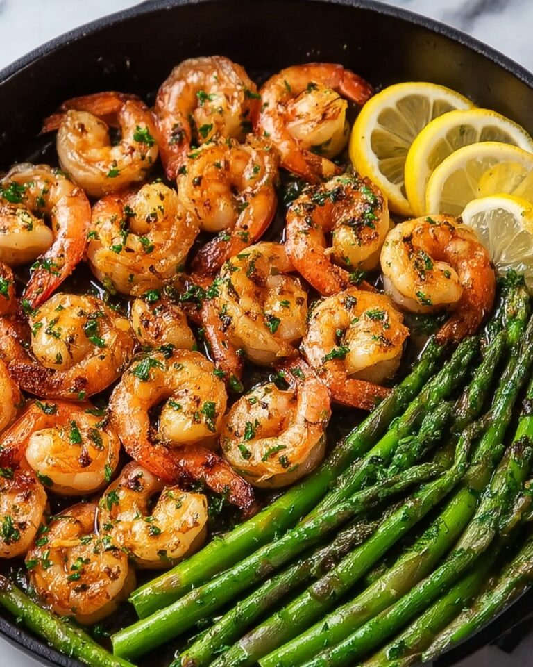 Lemon Garlic Shrimp and Asparagus (20-Minute Recipe) Recipe