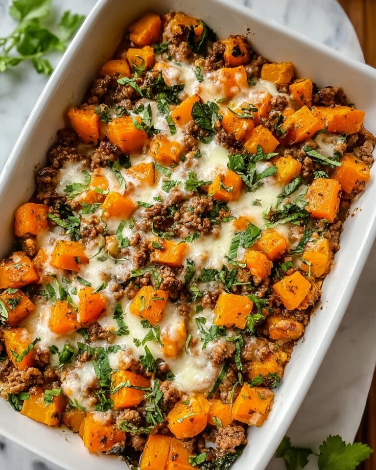 Healthy Ground Turkey Sweet Potato Bake Recipe