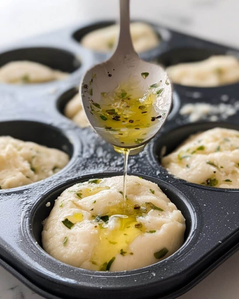 Rosemary Garlic Focaccia Muffins Recipe