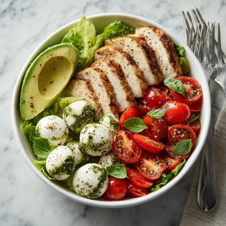 Chicken Caprese Salad Bowl Recipe